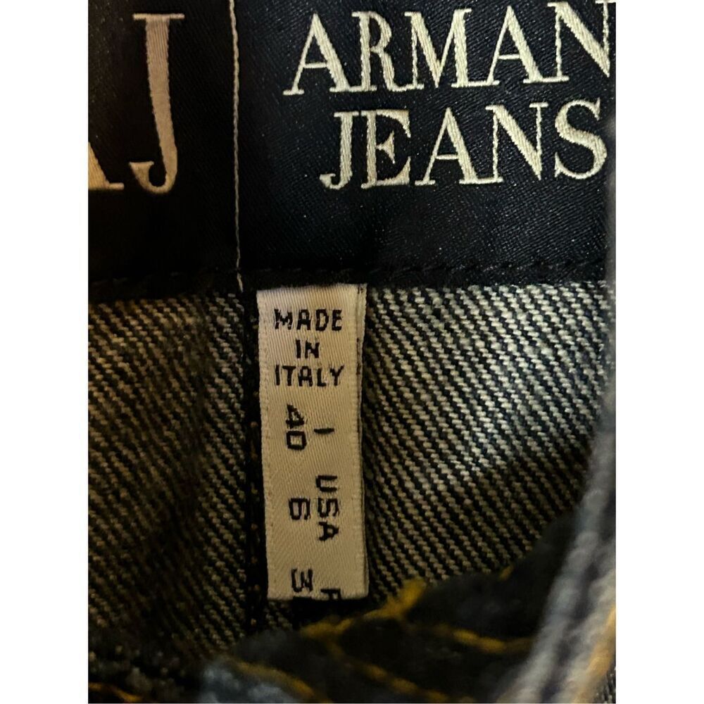 Armani Jeans Jean Jacket Size 6 (0447) - Picture 9 of 12
